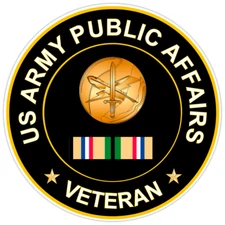 US Army Public Affairs Veteran Bumper Sticker Military Vinyl Soldier Decal 5"
