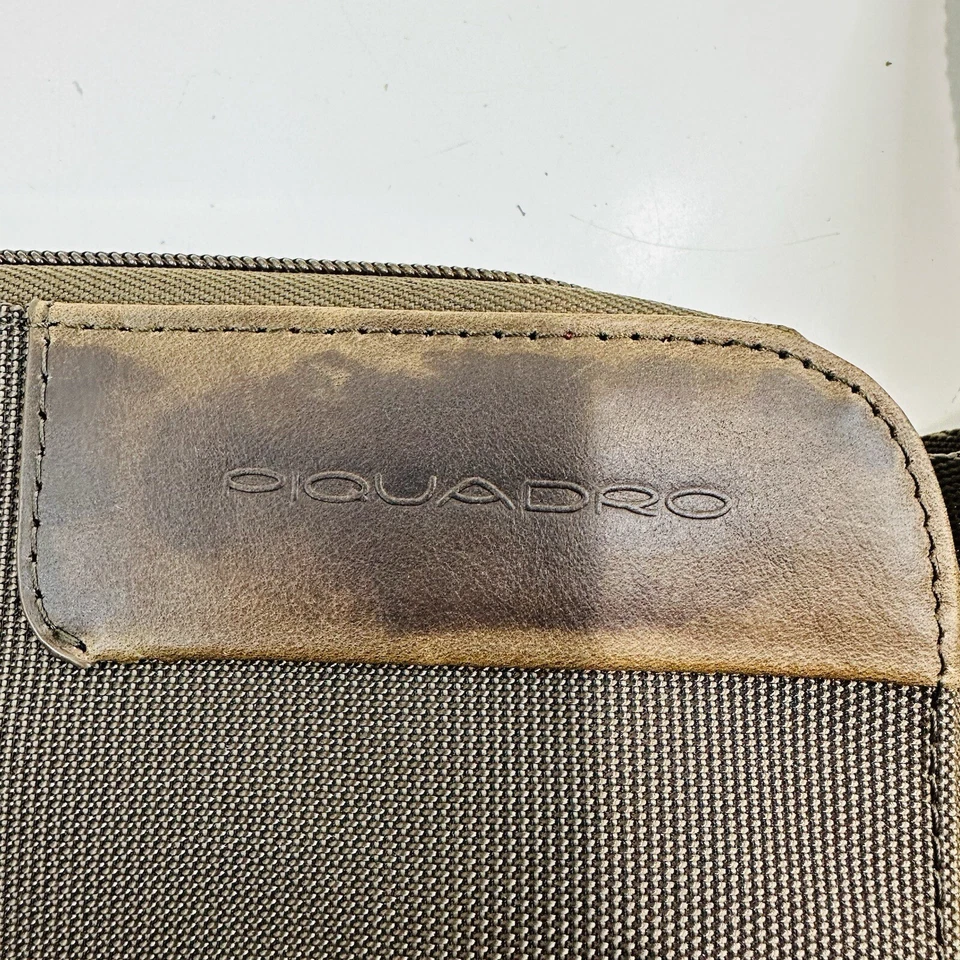 Piquadro коричневый нейлона тонкий ноутбука портфель устроитель портфолио наплечная сумка - Изображение 3 из 4
