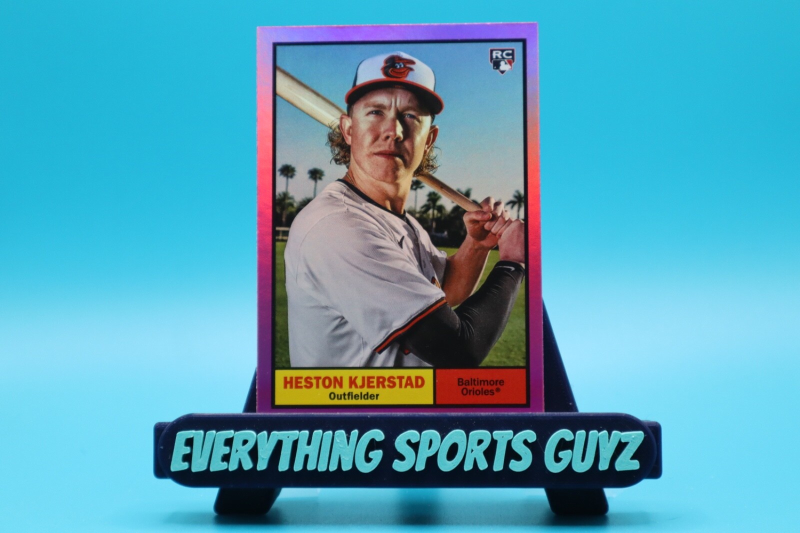 2024 Topps Archives - 1961 Topps Heston Kjerstad #11 (RC) Pink Foilboard
