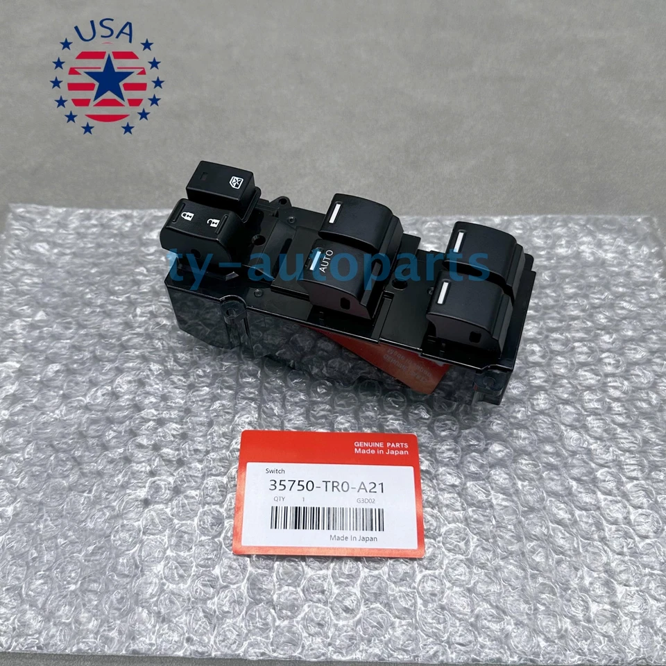 New Power Window Switch Front Left For 2013 2012 Honda Civic Power 35750TR0A21 Foto 4 de 4