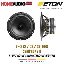 ¡NUEVO! ETON 7-312/C8/32 HEX SYMPHONY II - 7" (181mm) Hex.Sándwich cono woofer 8Ohm