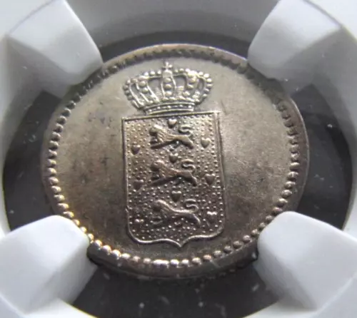 Danish West Indies KM16 X Skilling 1845 NGC MS 61