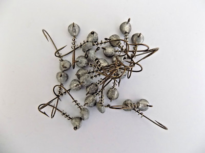 OLDHAM'S SCREW LOCK GRUB JIG HEAD  1/8 oz. - BULK 25 JIG HEADS - T20