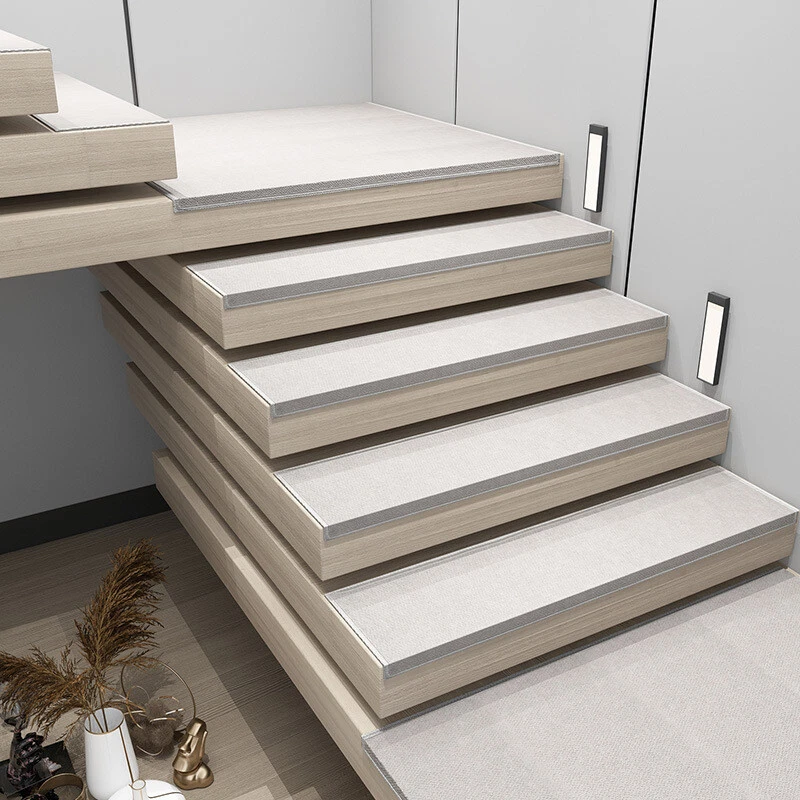 1PC Selbstklebend Teppich Treppe Stufen Rutschfest L-FORM Silence Schritte Matte - Bild 4 von 4