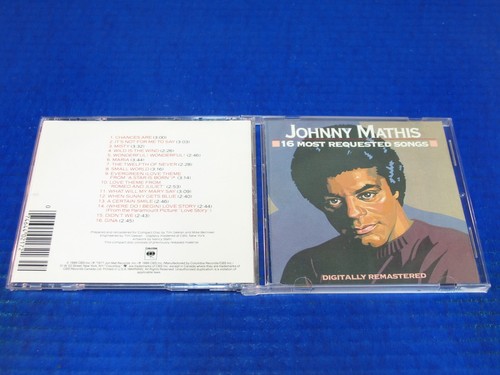 Johnny Mathis - 16 Most Requested Songs -Vocal CD Excellent Chances Are / Misty