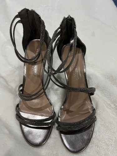 Women’s Stiletto Heels Silver By Christian Soriano Size 9 - Picture 9 of 10