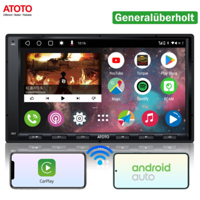 ATOTO A6 Android Doppel DIN Radio Wireless Carplay Autoradio NAVI RDS Bluetooth