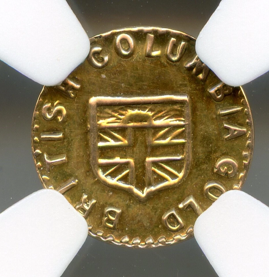 ORO RARO - 1913 1/2 $ G&L-405 COLUMBIA BRITÁNICA / ORO CALIFORNIA / NGC MS64 R.7 Foto 4 de 4