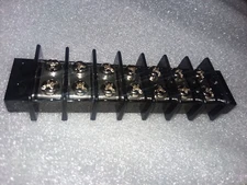 Terminal Block #25-B600-07 Terminal Block Barrier Dual Row 22-12awg Wire Range