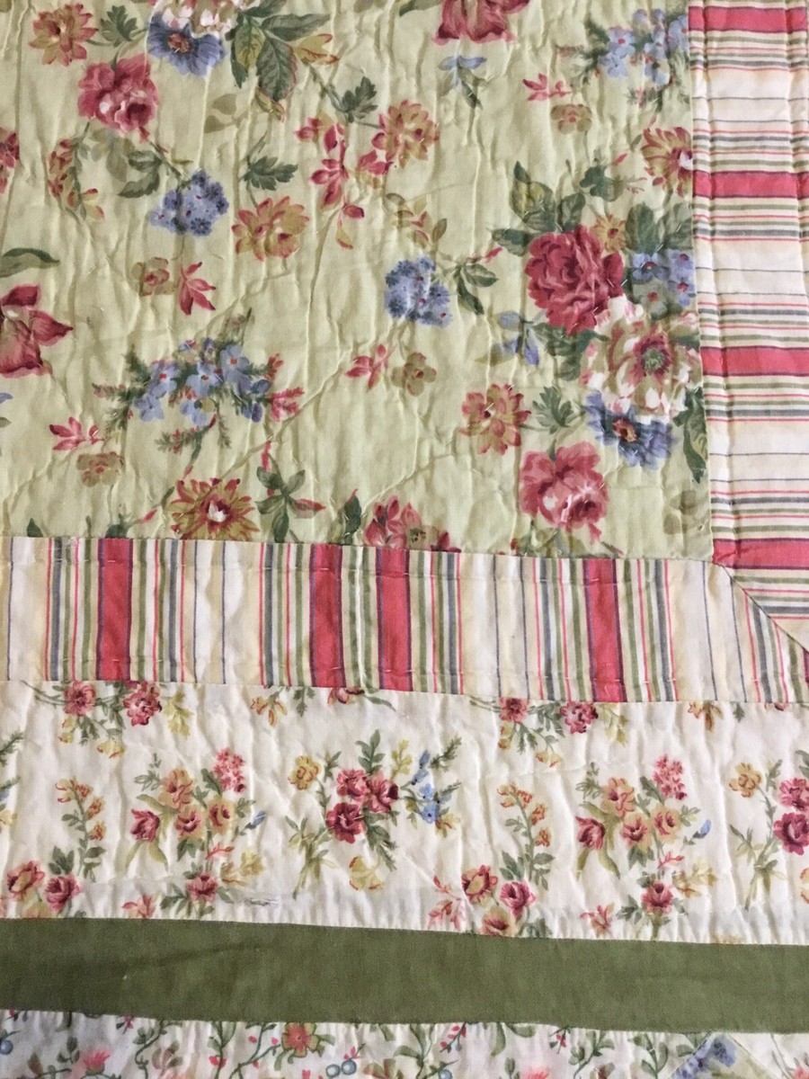 Rachel Ashwell Treasures CHESTERFIELD Floral Quilt Shabby