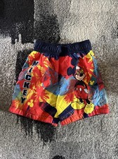 Disney Baby12M Mickey Mouse Bathing Suit Swim Shorts Trunks Boys Swimwear