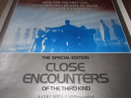 ORIGINAL movie poster CLOSE ENCOUNTERS Special Edition 1980 ROLLED 27x41 sci fi - Picture 2 of 2