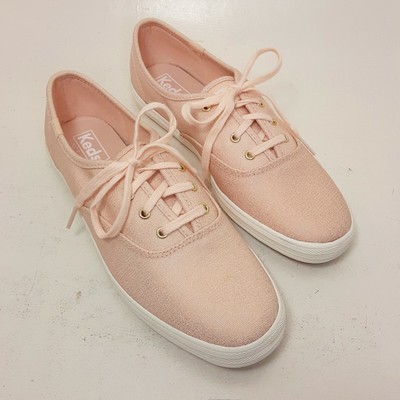 keds metallic rose gold