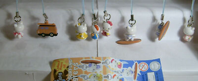 (490) TOP!! Komplettsatz HELLO KITTY SWEET SURFING DANGLERS + BPZ von TOMY 