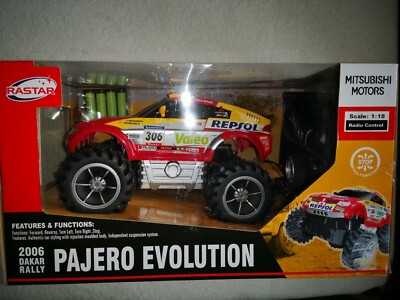 Johntoy R/C Radio Control Auto  Masstab: 1:18 Pajero Evolution Rally Dakar 2006