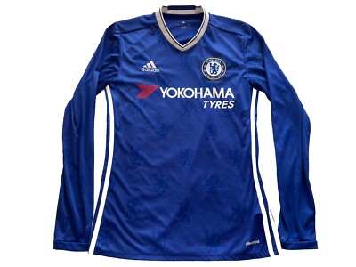 Chelsea Adidas 2016-2017 Blue Long Sleeve Home Kit Jersey Shirt