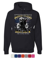 United States Army Hoodie American Soldier Full Battle Rattle Sweatshirt