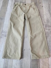 Carhartt Kids Youth Canvas Carpenter Pants Sz 7 21 20  Stains 