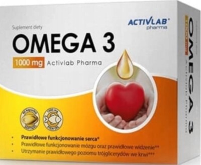 (Einheit/0,17 ) Activlab Pharma Omega 3, 1000 mg, 60 Kapseln D/S