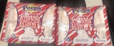 2 Pack Peeps Marshmallow 3 oz. CANDY CANE Flavored 10-Chicks/ Box- BB 5/2025