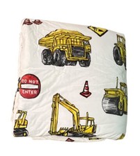 Company Kids Twin Construction Comforter 100 Cotton Reversible  stain 