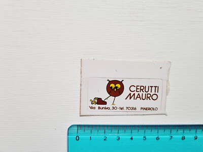 Adesivo Cerutti Mauro Pinerolo Sticker Autocollant Vintage 80S Original