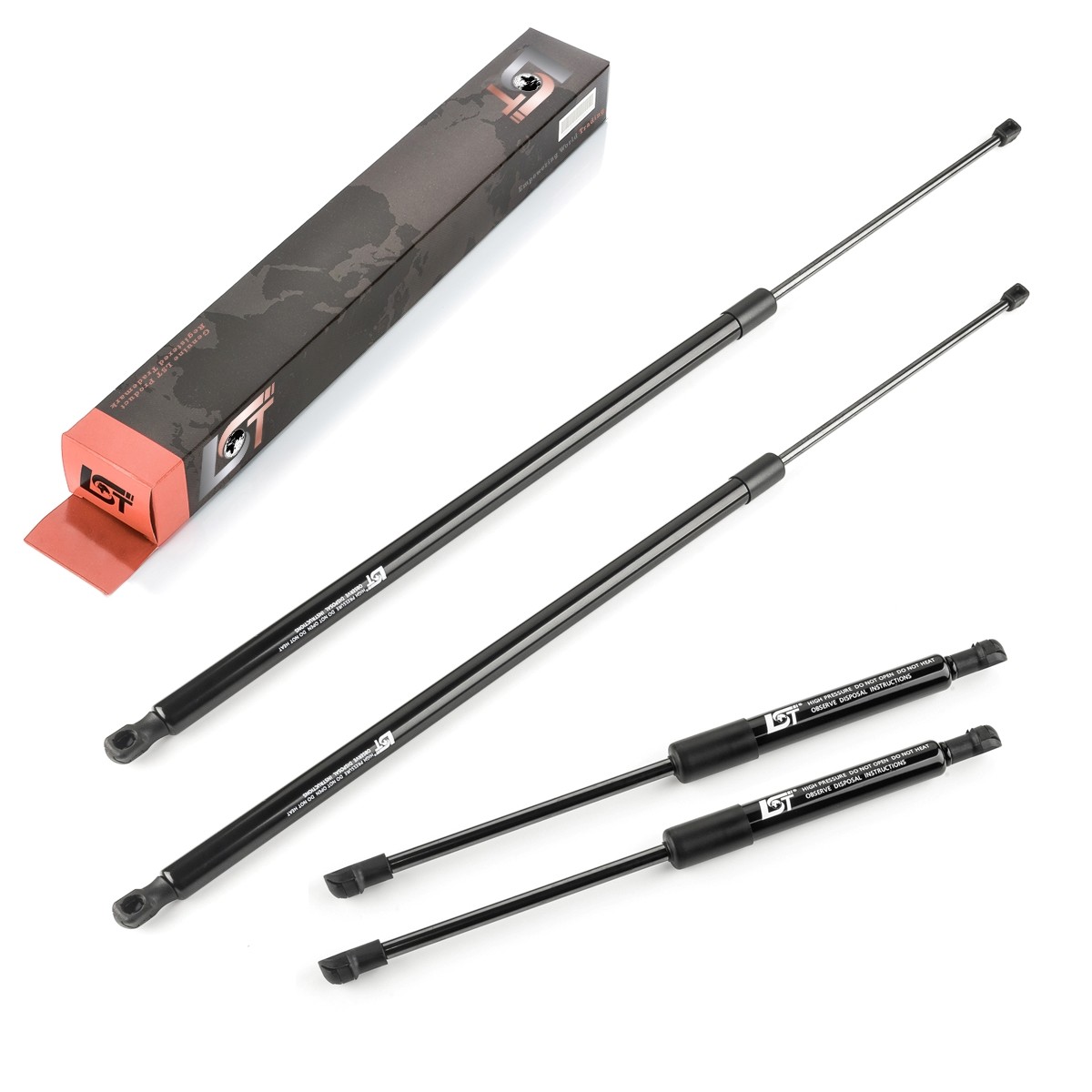 4x Gas Spring Tailgate Damper Hood Lifter Set for Opel Vivaro B X82