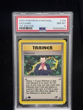 Giovanni #104 Non-Holo 1st Edition Gym Challenge 2000 Pokemon PSA 8 😈 on eBay