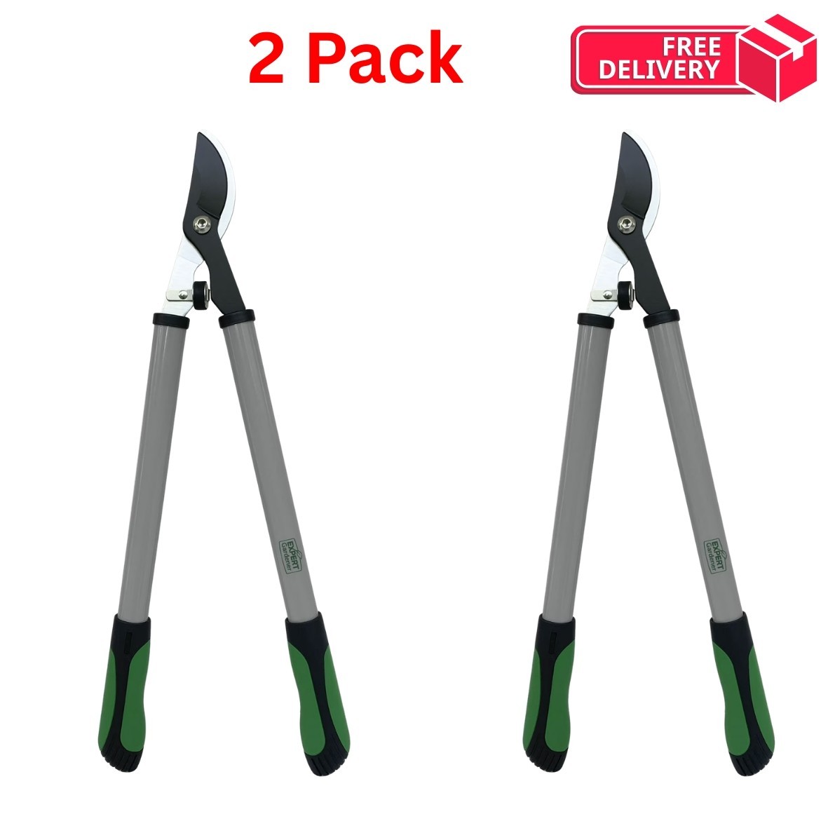 Expert Gardener 24 inches Steel Bypass Lopper, 1" Cutting Capacity Pack of 2