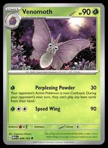Venomoth 049/165 Scarlet & Violet 151 Uncommon