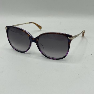 Tom's Women Round Sunglasses Sandela 201 Color Purple Tortoise 56 16 145