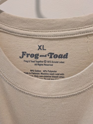 T-shirt uomo Frog & Toad manica corta grafica marrone taglia XL "Dobbiamo smettere di mangiare" - Foto 4 di 4
