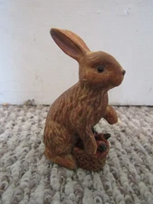 Adorable Russ Berrie Olde World Heritage Brown Bunny Figurine 16728 Easter