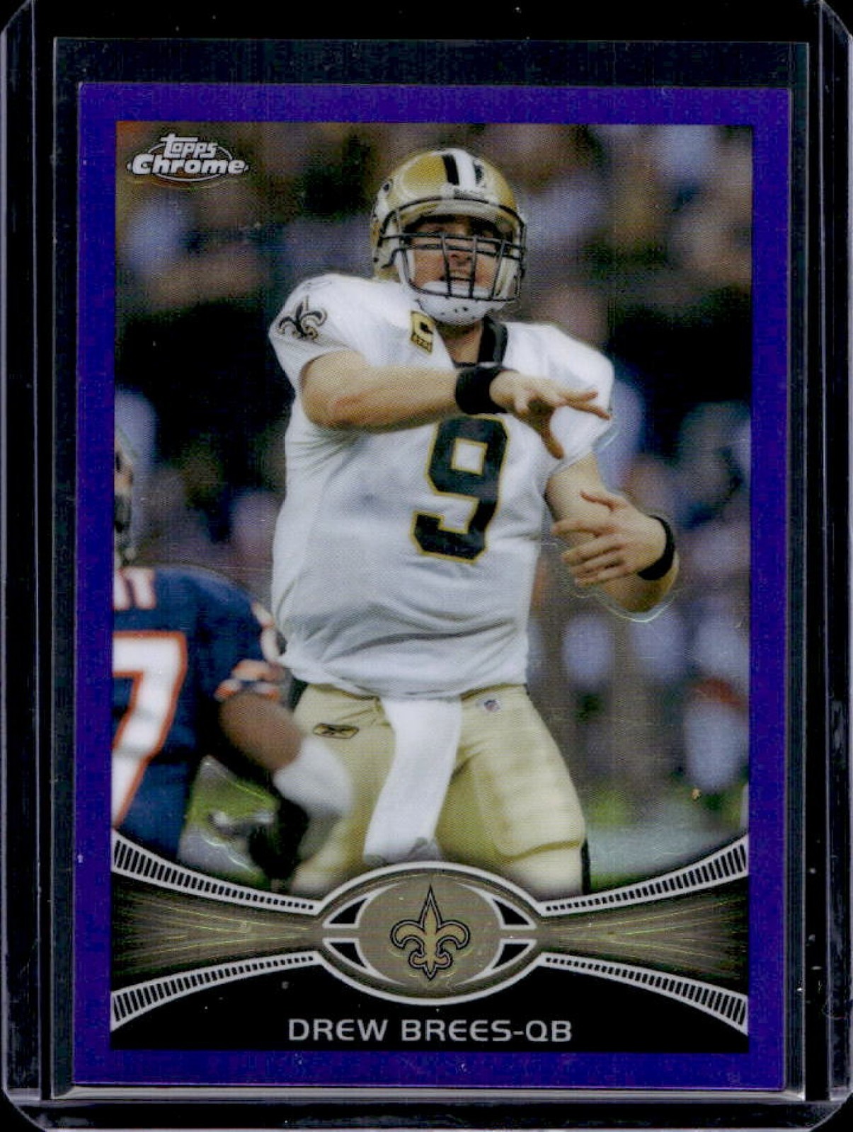 2012 Topps Chrome Drew Brees Purple Refractor #331/499 Saints