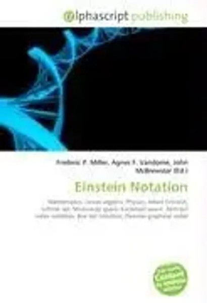 Frederic P. Miller (U. A.) | Einstein Notation | Taschenbuch | Englisch (2026)-image