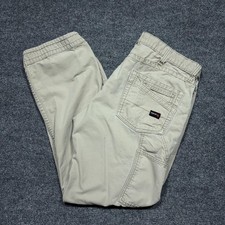 Ariat FR Low Rise Boot Pants Mens 38x32 Beige Carpenter Elastic Workwear