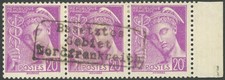 D&Uuml;NKIRCHEN 1940, 20 C. violettpurpur, waagerechter Dreierstreifen mit