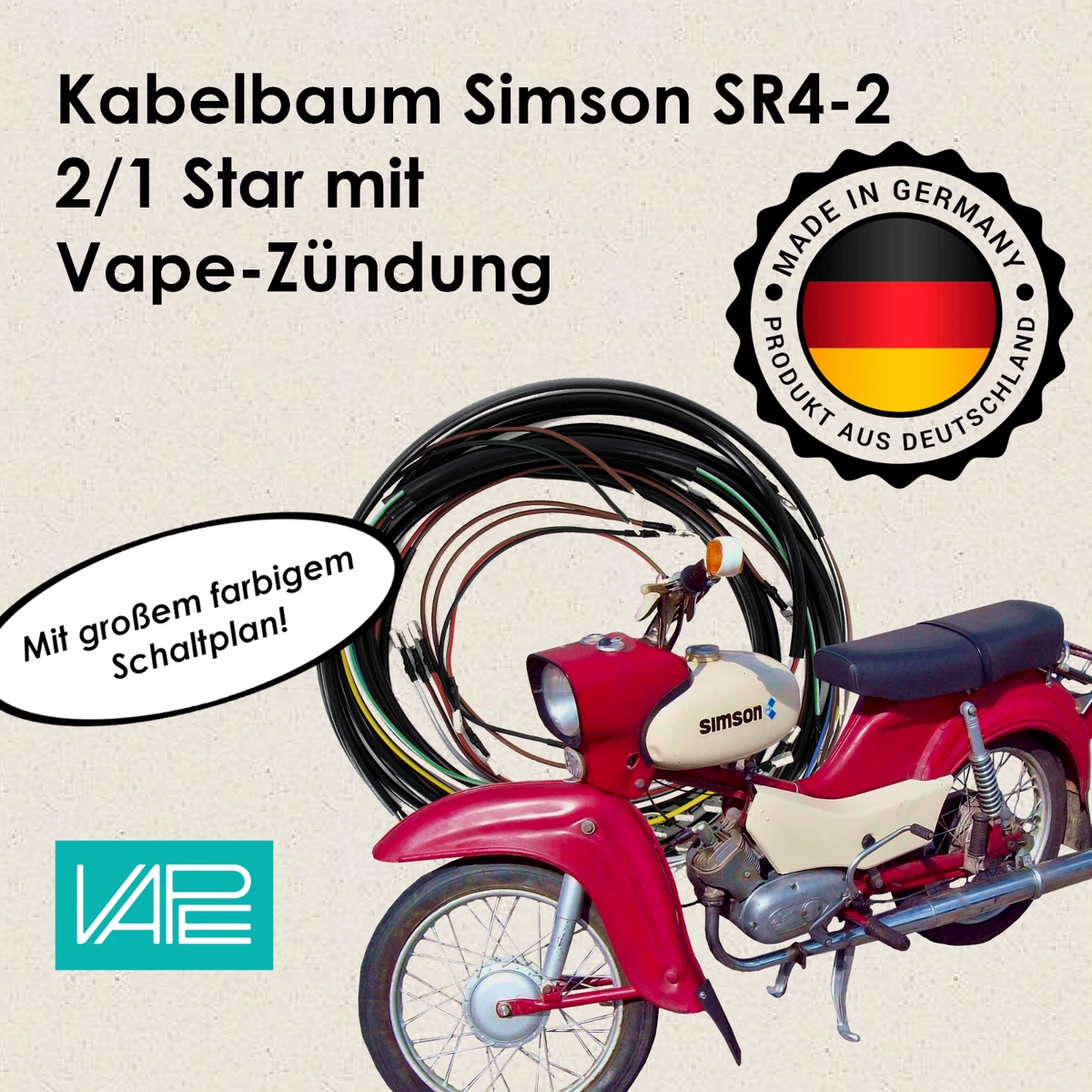 Leichtkraftrad-Elektrik - & Zndungsteile Kabelbaum online kaufen | eBay.de
