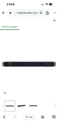CyberPower PDU15M2F8R CyberPower 15A Metered PDU 1U with 10 Outlets