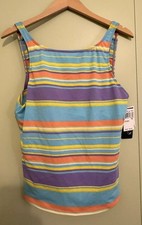 Ralph Lauren Striped Tanikni Swimsuit Top NO BOTTOM Plus Size 16W NEW W/ Tags 
