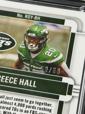 Breece Hall 2022 Contenders Optic ROY Auto Blue ROY-BH - 50/60 AC