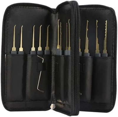 GOSO 24pc Practice Lock Training Set with Transparent Padlock for Learning