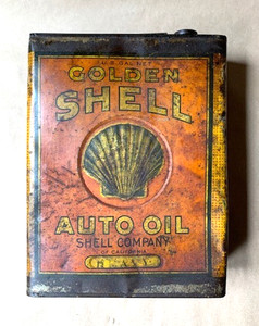 Golden Shell Oil Can for sale | eBay