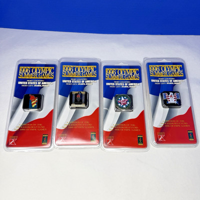 1996 Atlanta Georgia Olympic Summer Games Pins Lot (4) K Mart Exclusive New