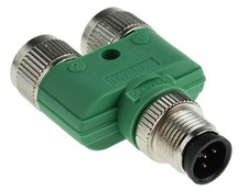 Phoenix Contact 1683455 Y Connector 1 Male 2 Female Connections 4 Pos