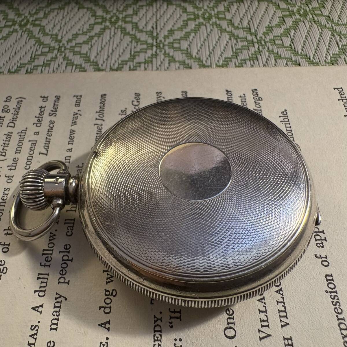 SMITHS 1943 Solid Silver Pocket Watch Denison Cas… - image 4