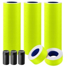 30 Rolls 15000pcs White Price Gun Labels for Mx-5500 Labeller Yellow