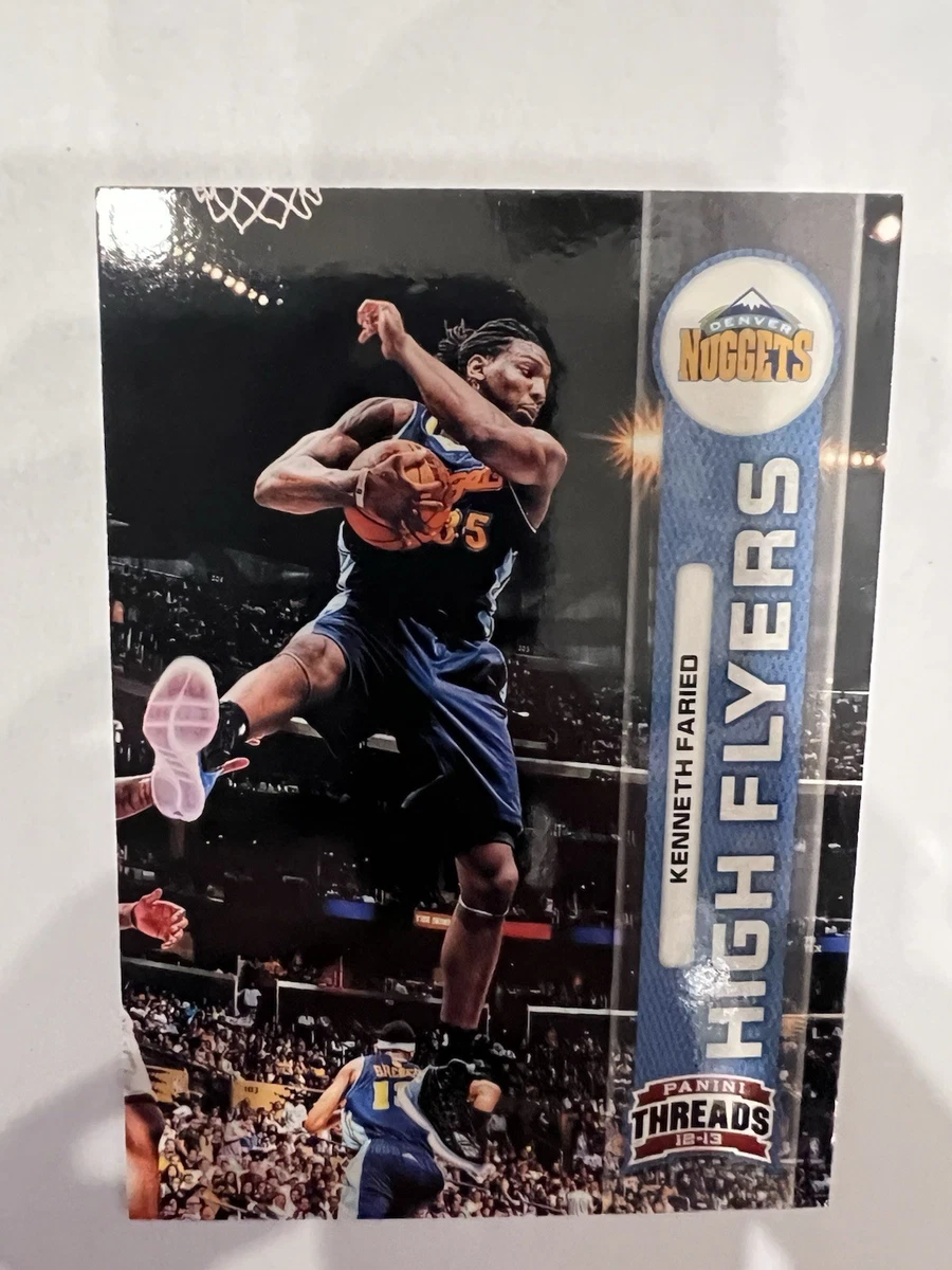 2012-13 panini threads basketball kenneth faried nuggets high flyers #16 rc