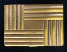 1950s Majestic Brand MCM Compact Pressed Powder Makeup Mirror-Made in USA