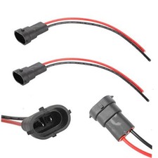 H8 H11 Male Socket Connector for Light Bulb Retrofit Extension Wiring Harness